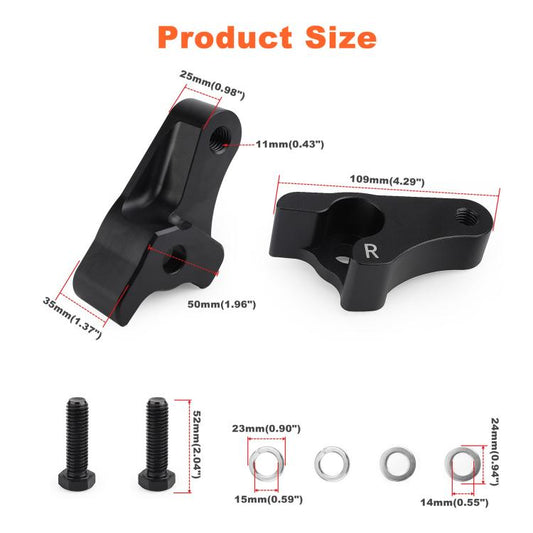 Motorcycle 2 inch Rear Slam Shock Lowering Blocks Kits for Harley 2002-2022(Red) - Engines & Engine Parts by buy2fix | Online Shopping UK | buy2fix