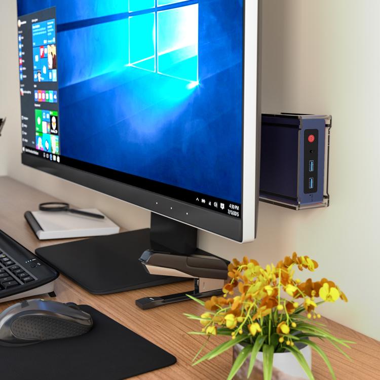 For Beelink S12 Pro Mini PC Desktop Upright Stand(Transparent) - MINI PC Accessories & Gadgets by buy2fix | Online Shopping UK | buy2fix