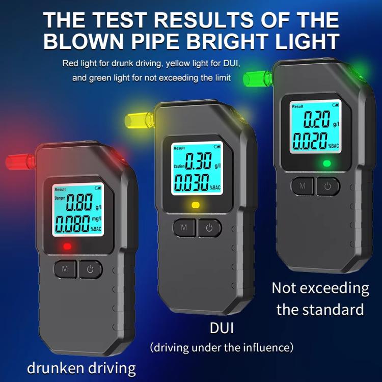 Home Digital Display Blow-type Alcohol Tester Alcohol Detector(Black) - Breath Alcohol Tester by buy2fix | Online Shopping UK | buy2fix