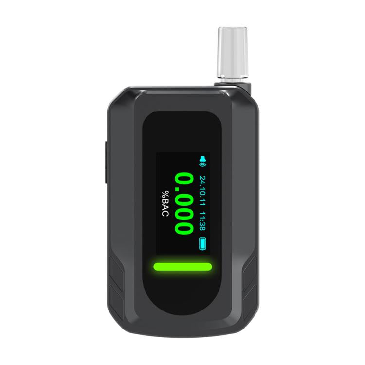 D2000 HD IPS Screen Portable Blow-Type High-Precision Alcohol Content Tester(Black) - Breath Alcohol Tester by buy2fix | Online Shopping UK | buy2fix