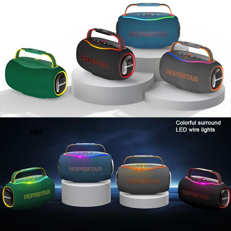 HOPESTAR H80 80W Outdoor Portable Waterproof Bluetooth Speaker(Black) - Waterproof Speaker by HOPESTAR | Online Shopping UK | buy2fix