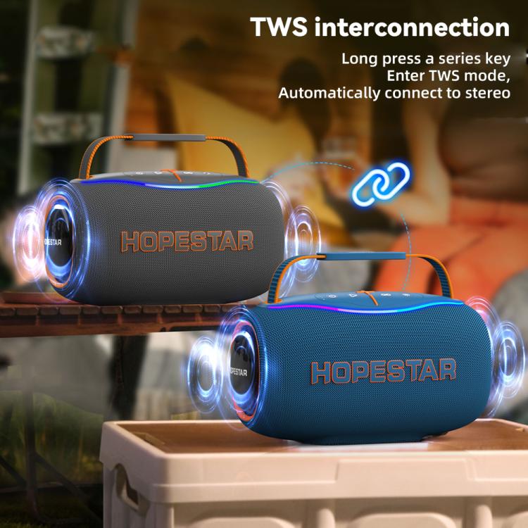 HOPESTAR H80 80W Outdoor Portable Waterproof Bluetooth Speaker(Black) - Waterproof Speaker by HOPESTAR | Online Shopping UK | buy2fix