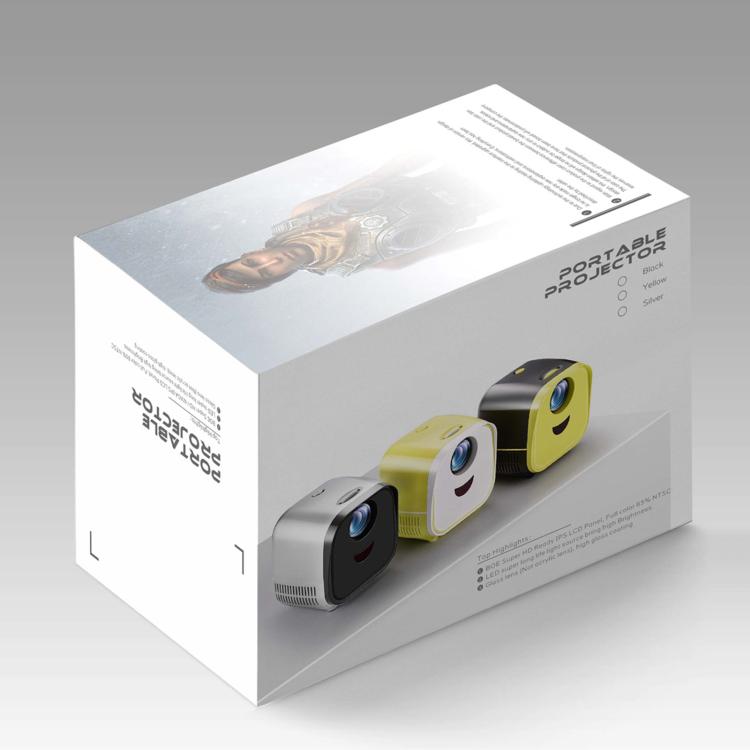 VIVIBRIGHT L1 Basic 480x240P 60ANSI LCD + LED Smart Projector, UK Plug(Yellow) - LED Projector by VIVIBRIGHT | Online Shopping UK | buy2fix