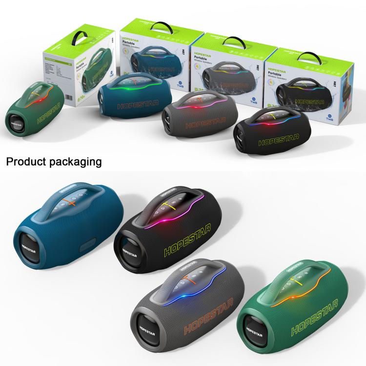 HOPESTAR H87 70W Outdoor Portable Waterproof Bluetooth Speaker, Support 3.5mm Jack(Black) - Waterproof Speaker by HOPESTAR | Online Shopping UK | buy2fix