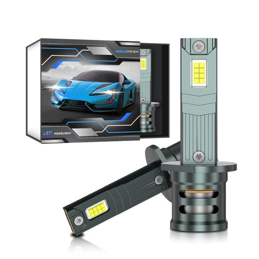 H1 1 Pair 32W 3200LM 6500K Car LED Headlight Bulb with Fan(Gun Metal) - LED Headlamps by buy2fix | Online Shopping UK | buy2fix