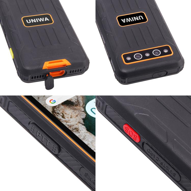 UNIWA R4001 Rugged Phone, Night Vision, 4GB+64GB, 4.0 inch Android 14 Unisoc T606 Octa Core, Network: 4G, OTG, NFC, Plug:UK Plug(Black) - UNIWA by UNIWA | Online Shopping UK | buy2fix