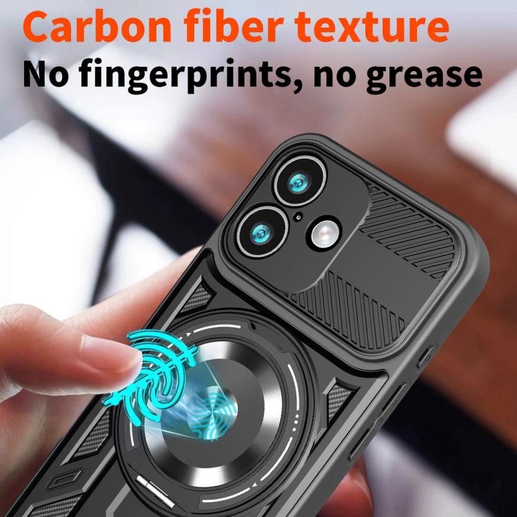 For iPhone 17 Armor Rotating Holder MagSafe Phone Case(Rose Gold) - iPhone 17 Cases by buy2fix | Online Shopping UK | buy2fix