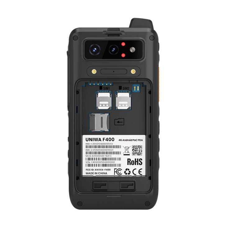 UNIWA F400 PoC Walkie Talkie Rugged Phone, Night Vision, 4GB+64GB, 4.0 inch Android 15 Mediatek Helio G81 Octa Core, Network: 4G, SOS, NFC, Plug:US Plug(Black) - UNIWA by UNIWA | Online Shopping UK | buy2fix