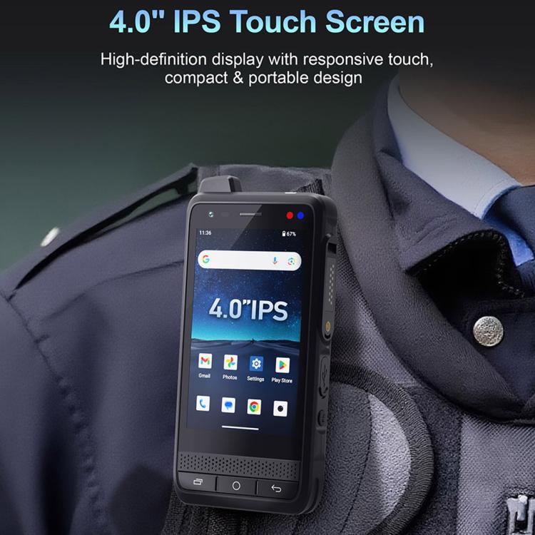 UNIWA F400 PoC Walkie Talkie Rugged Phone, Night Vision, 4GB+64GB, 4.0 inch Android 15 Mediatek Helio G81 Octa Core, Network: 4G, SOS, NFC, Plug:UK Plug(Black) - UNIWA by UNIWA | Online Shopping UK | buy2fix