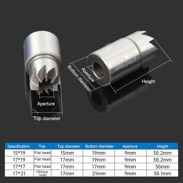 6pcs / Set Car Modification Injector Seat Cutter Cleaner Removal Tool - Engine Fittings by buy2fix | Online Shopping UK | buy2fix