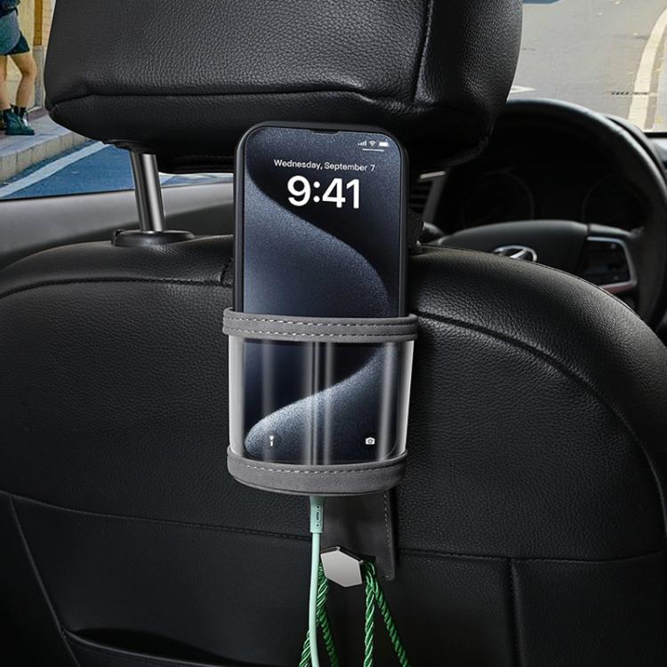 Car Water Cup Holder Seat Back Single Hanger Hook(Brown) - Auto Fastener & Clips by buy2fix | Online Shopping UK | buy2fix