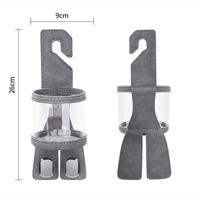 Car Water Cup Holder Seat Back Dual Hanger Hook(Brown) - Auto Fastener & Clips by buy2fix | Online Shopping UK | buy2fix