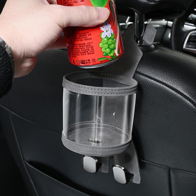Car Water Cup Holder Seat Back Dual Hanger Hook(Grey) - Auto Fastener & Clips by buy2fix | Online Shopping UK | buy2fix