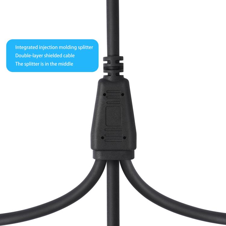 XLR Female to 3 XLR Male 3-Way Splitter Audio Cable, Length: 60cm - Microphone Audio Cable & Connector by buy2fix | Online Shopping UK | buy2fix