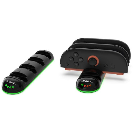 For Nintendo Switch 2 Handle 4 in 1 Charging Station with LED Display Light(Black) - Charger & Power by buy2fix | Online Shopping UK | buy2fix