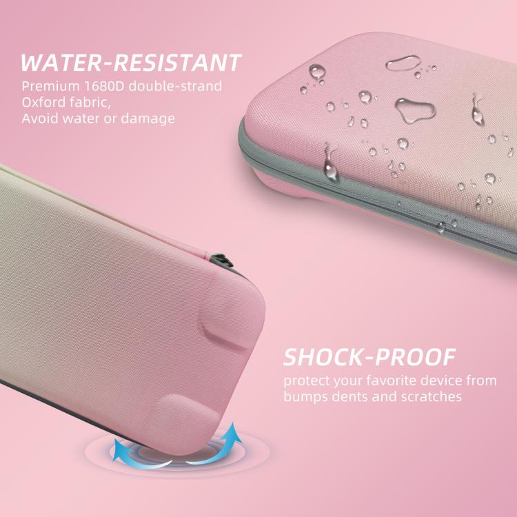 For Nintendo Switch 2 EVA Portable Shockproof Waterproof Portable Game Console Storage Bag(Pink Green) - Bags by buy2fix | Online Shopping UK | buy2fix