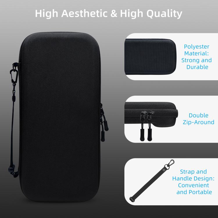 For Nintendo Switch 2 EVA Portable Shockproof Waterproof Portable Game Console Storage Bag(Black) - Bags by buy2fix | Online Shopping UK | buy2fix