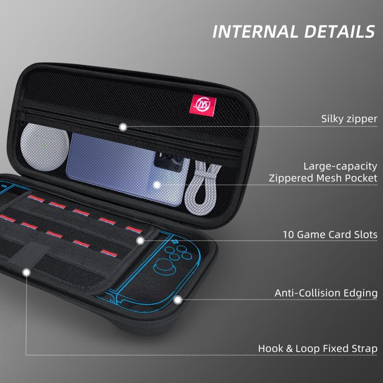 For Nintendo Switch 2 EVA Portable Shockproof Waterproof Portable Game Console Storage Bag(Black) - Bags by buy2fix | Online Shopping UK | buy2fix