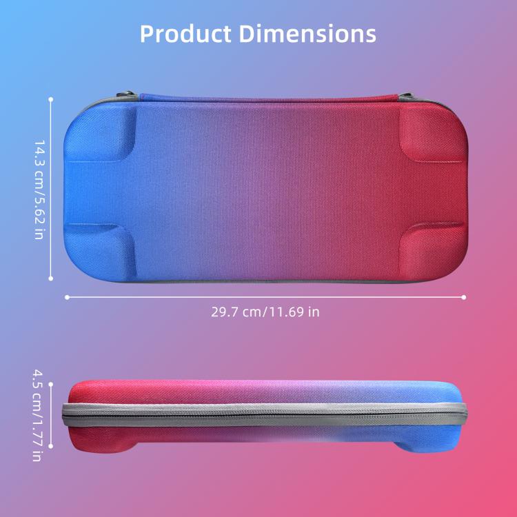 For Nintendo Switch 2 EVA Portable Shockproof Waterproof Portable Game Console Storage Bag(Red Blue) - Bags by buy2fix | Online Shopping UK | buy2fix