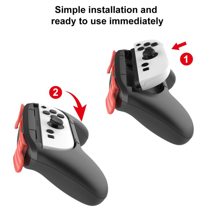 For Nintendo Switch 2 2pcs Game Handle Sports Grip(Color Key Red and Blue) - Cases by buy2fix | Online Shopping UK | buy2fix