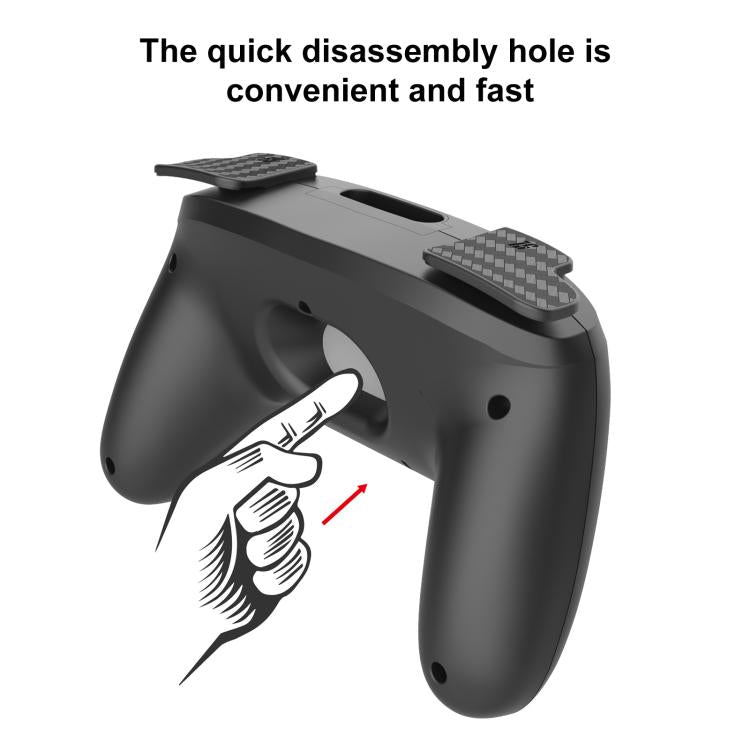 For Nintendo Switch 2 2pcs Game Handle Sports Grip(Black) - Cases by buy2fix | Online Shopping UK | buy2fix