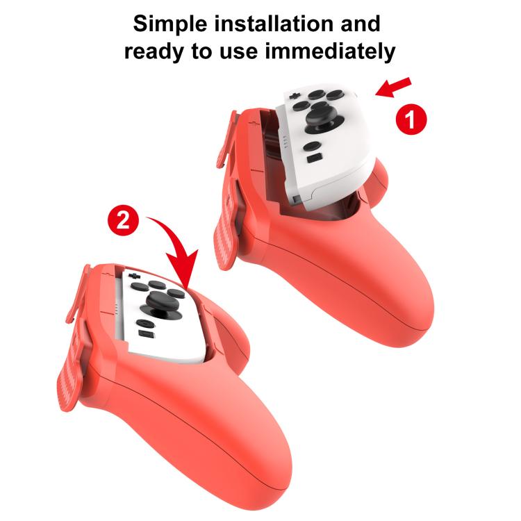 For Nintendo Switch 2 2pcs Game Handle Sports Grip(Red Blue) - Cases by buy2fix | Online Shopping UK | buy2fix
