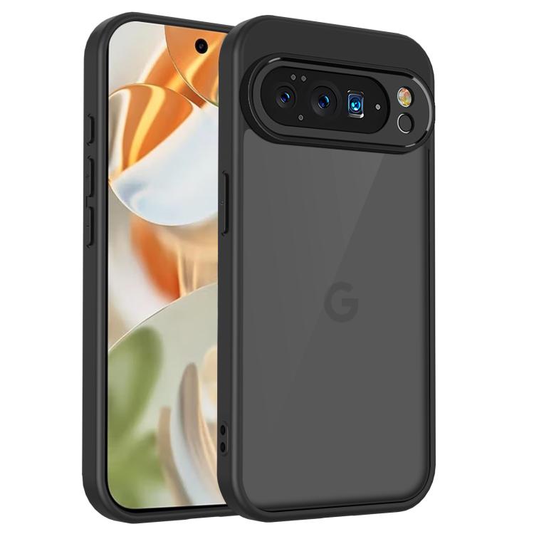 For Google Pixel 10 Pro Skin Feel Frosted PC+TPU Shockproof Phone Case(Transparent Black) - Google Cases by buy2fix | Online Shopping UK | buy2fix