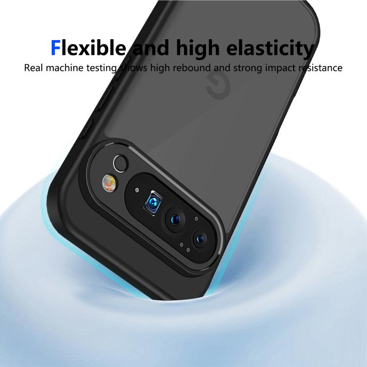 For Google Pixel 10 Pro Skin Feel Frosted PC+TPU Shockproof Phone Case(Transparent Black) - Google Cases by buy2fix | Online Shopping UK | buy2fix
