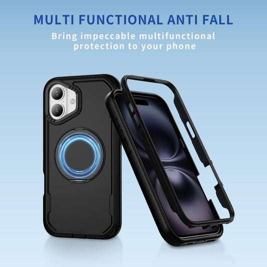 For iPhone 17 Defend Rugged Gear Holder MagSafe Phone Case(Black) - iPhone 17 Cases by buy2fix | Online Shopping UK | buy2fix