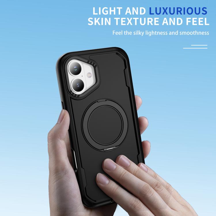 For iPhone 17 Defend Rugged Gear Holder MagSafe Phone Case(Black) - iPhone 17 Cases by buy2fix | Online Shopping UK | buy2fix