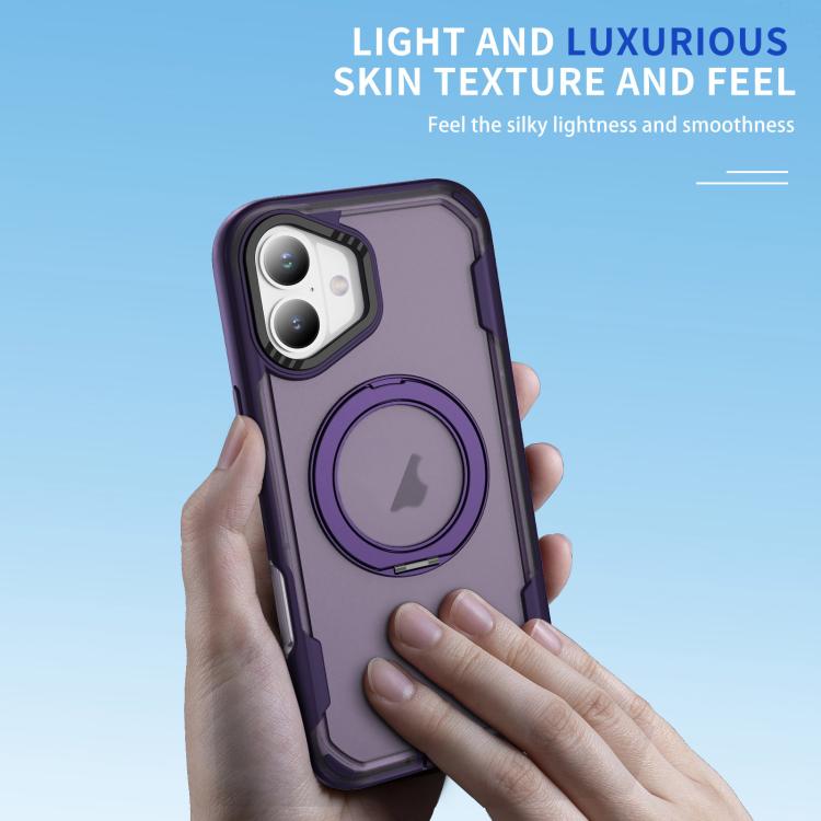 For iPhone 17 Defend Rugged Gear Holder MagSafe Phone Case(Purple + Dark Purple) - iPhone 17 Cases by buy2fix | Online Shopping UK | buy2fix