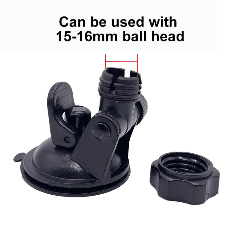 Glass Tile Suction Cup Bracket Base for 15-16mm Ball Head, Size:70mm Epoxy(Black) - Accessories by buy2fix | Online Shopping UK | buy2fix