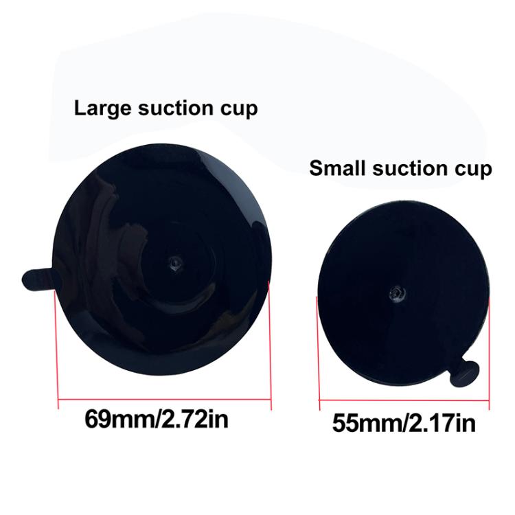 Glass Tile Suction Cup Bracket Base for 15-16mm Ball Head, Size:70mm Epoxy(Black) - Accessories by buy2fix | Online Shopping UK | buy2fix