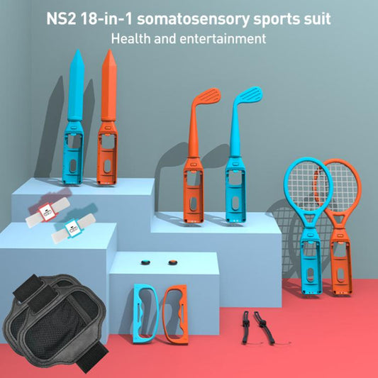 For Nintendo Switch 2 iPlay HBS-522 18 in 1 Motion Sensor Game Set(Blue Orange) - Others by iplay | Online Shopping UK | buy2fix