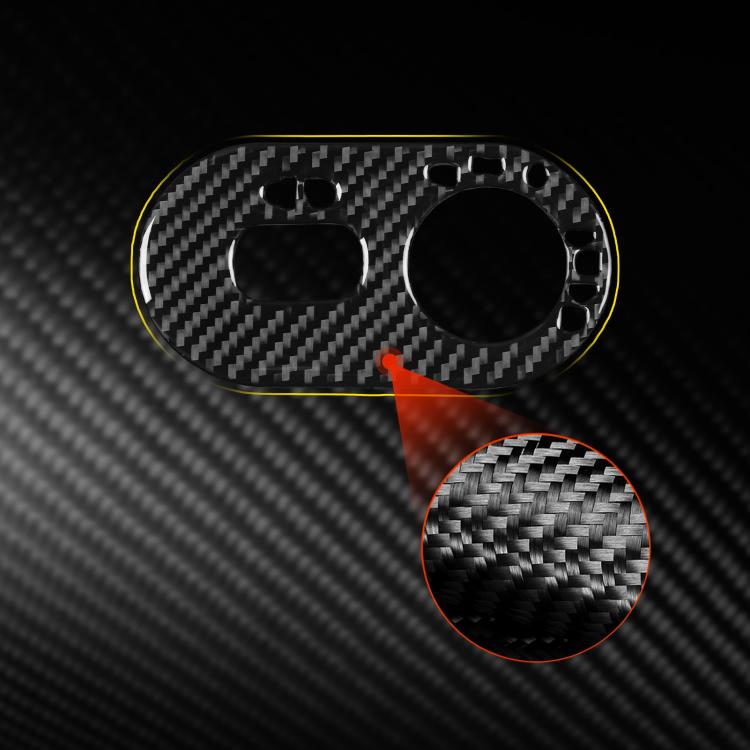 Carbon Fiber Car Headlight Switch Decorative Sticker for SEAT Ibiza 2003-2008, Right Driver(Black) - Car Interior Mouldings by buy2fix | Online Shopping UK | buy2fix