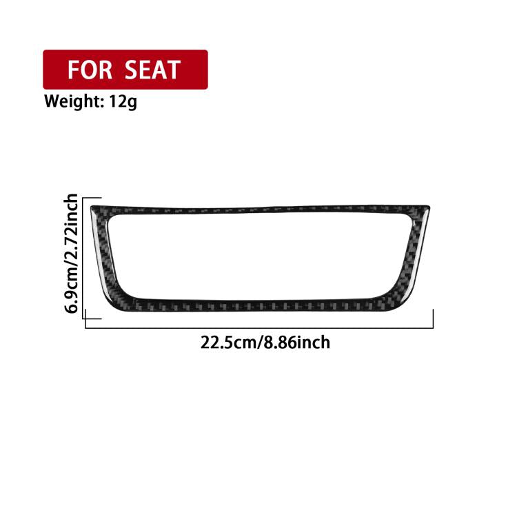 Carbon Fiber Car Air Conditioner Switch Panel B Decorative Sticker for SEAT Ibiza 2009-2014, Left and Right Driver(Black) - Car Interior Mouldings by buy2fix | Online Shopping UK | buy2fix