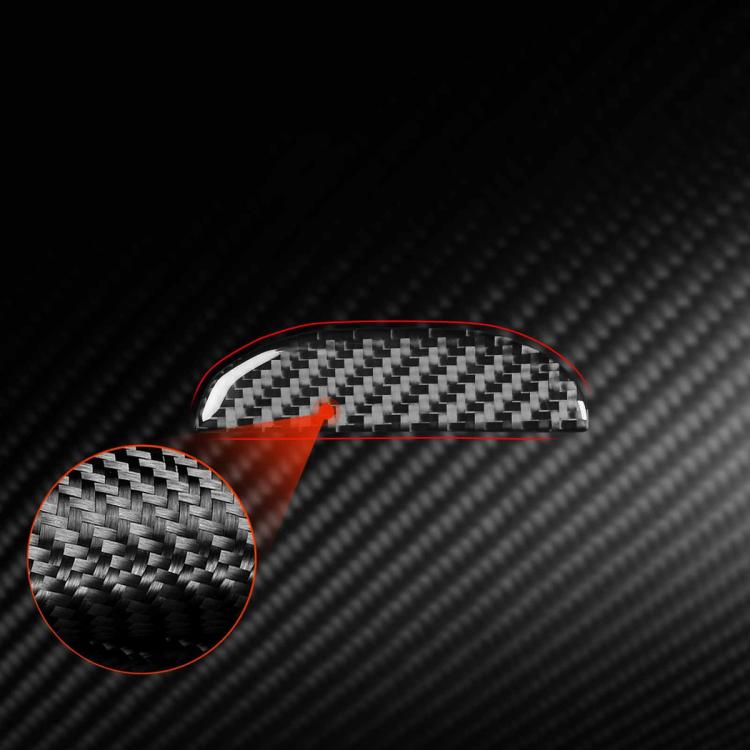 Carbon Fiber Car Passenger Seat Storage Box Handle Decorative Sticker for SEAT Leon 2005-2012, Left and Right Driver(Black) - Car Interior Mouldings by buy2fix | Online Shopping UK | buy2fix