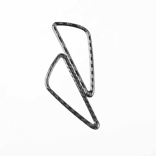 2pcs/Set Carbon Fiber Car Instrument Panel Air Outlet Decorative Sticker for SEAT Leon 2005-2012, Left and Right Driver(Black) - Car Interior Mouldings by buy2fix | Online Shopping UK | buy2fix