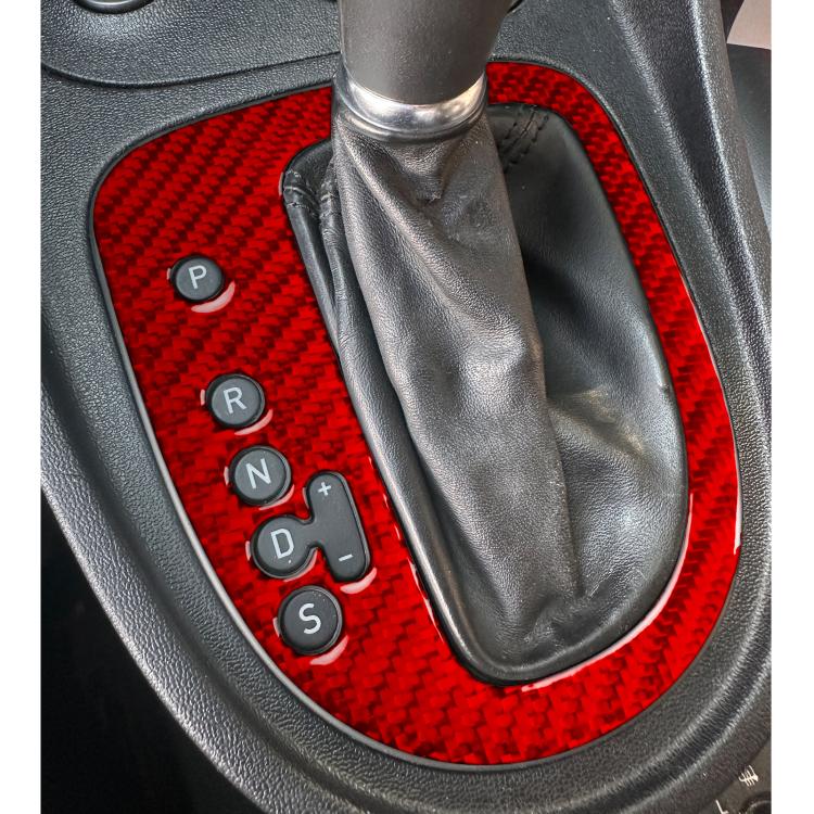 Carbon Fiber Car Gear Position Panel Decorative Sticker for SEAT Leon 2005-2012, Left Driver(Red) - Car Interior Mouldings by buy2fix | Online Shopping UK | buy2fix