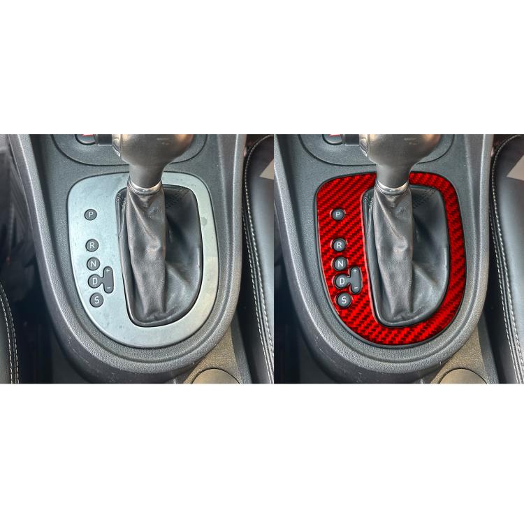 Carbon Fiber Car Gear Position Panel Decorative Sticker for SEAT Leon 2005-2012, Left Driver(Red) - Car Interior Mouldings by buy2fix | Online Shopping UK | buy2fix