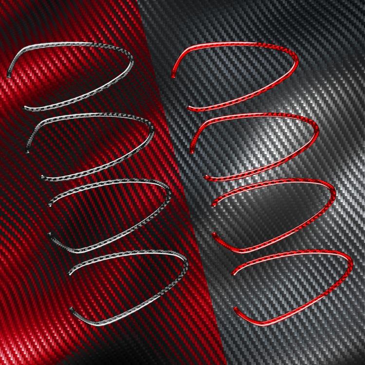 4pcs/Set Carbon Fiber Car Inner Door Handle Panel Decorative Sticker for SEAT Leon 2005-2012, Left and Right Driver(Black) - Car Interior Mouldings by buy2fix | Online Shopping UK | buy2fix