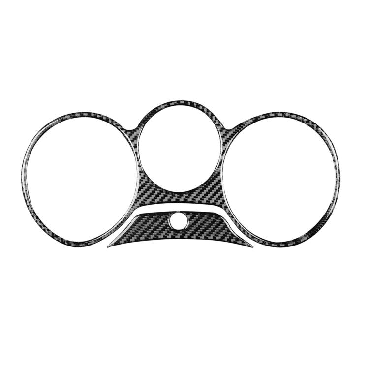 2pcs/Set Carbon Fiber Car Speedometer Surrounded Panel Decorative Sticker for SEAT Leon 2005-2012, Left and Right Driver(Black) - Car Interior Mouldings by buy2fix | Online Shopping UK | buy2fix
