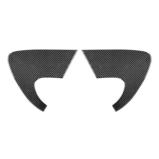 2pcs/Set Carbon Fiber Car Rear Triangle Window Decorative Sticker for SEAT Leon 2005-2012, Left and Right Driver(Black) - Car Interior Mouldings by buy2fix | Online Shopping UK | buy2fix