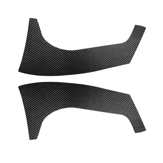 2pcs/Set Carbon Fiber Car Rear Windshield Decorative Sticker for SEAT Leon 2005-2012, Carbon Sheet Style, Left and Right Driver(Black) - Car Interior Mouldings by buy2fix | Online Shopping UK | buy2fix