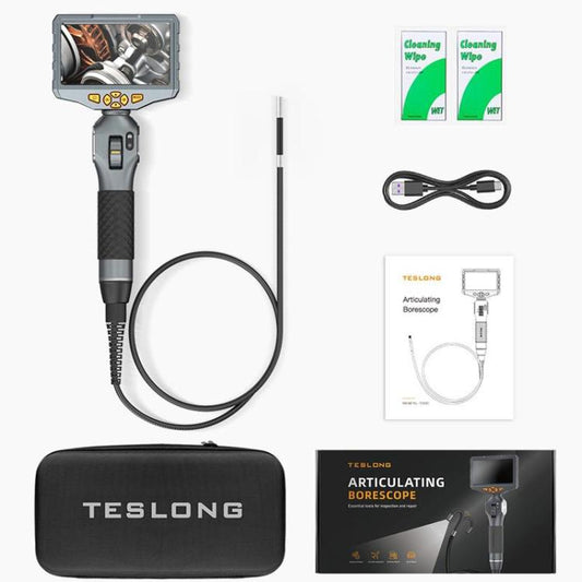 TESLONG TD500 5 Inch HD Large Screen Dual Steering Endoscope 1.55m Length, Model:6.5mm Single Lens - by TESLONG | Online Shopping UK | buy2fix
