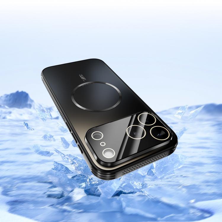 For iPhone 17 Pro Max ABEEL Heat Dissipation Frosted MagSafe Phone Case with Lens Film(Black) - iPhone 17 Pro Max Cases by buy2fix | Online Shopping UK | buy2fix