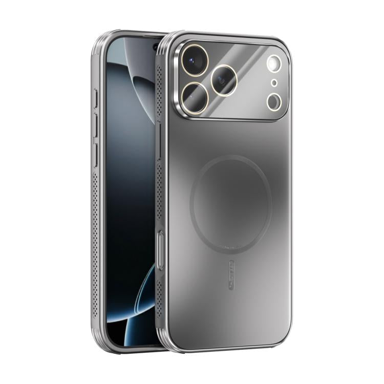 For iPhone 17 Pro Max ABEEL Heat Dissipation Frosted MagSafe Phone Case with Lens Film(Silver) - iPhone 17 Pro Max Cases by buy2fix | Online Shopping UK | buy2fix