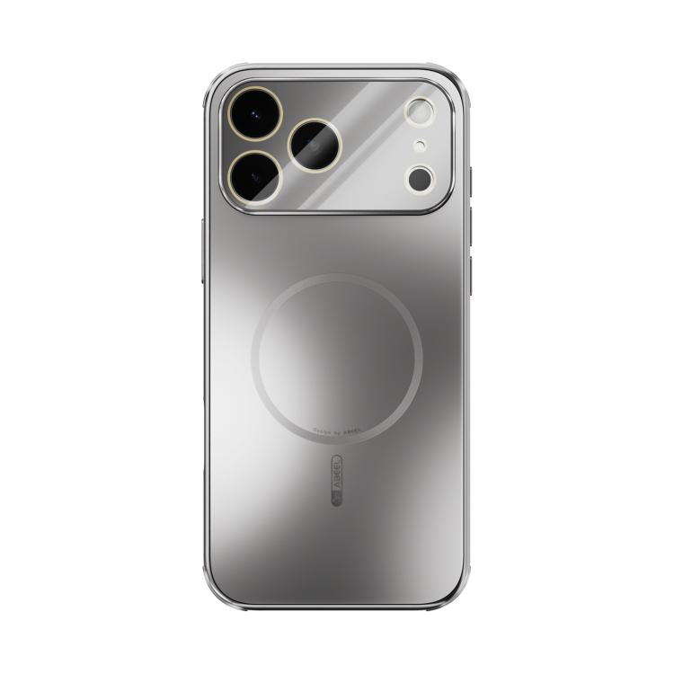 For iPhone 17 Pro Max ABEEL Heat Dissipation Frosted MagSafe Phone Case with Lens Film(Silver) - iPhone 17 Pro Max Cases by buy2fix | Online Shopping UK | buy2fix