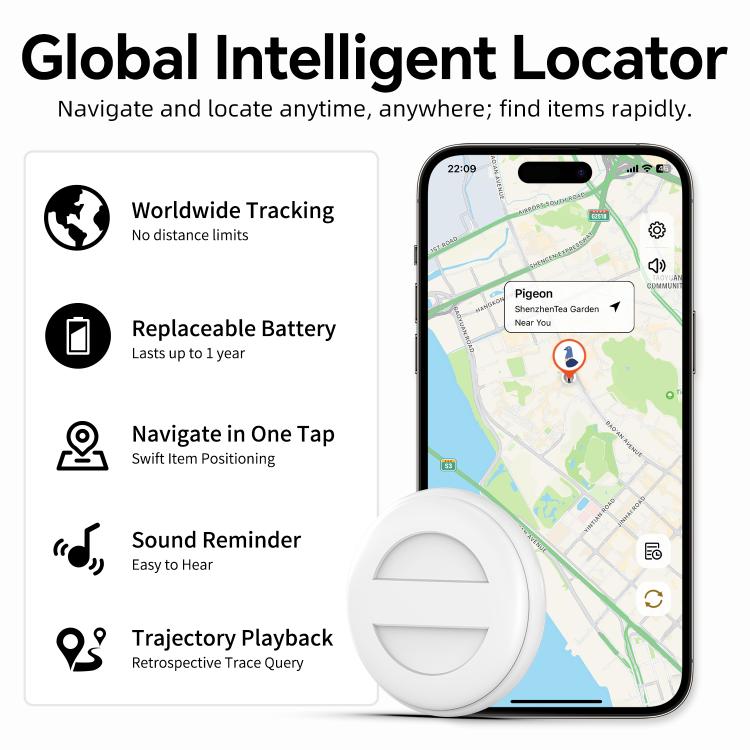 M10 Mini GPS Location Tracker Anti-lost Device with Keychain(Black) - Personal Tracker by buy2fix | Online Shopping UK | buy2fix