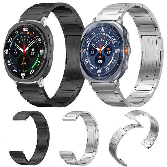 For Samsung Galaxy Watch Ultra/Ultra 2025 xDfind I-Shaped Buckle Stainless Steel Watch Band(Silver) - Watch Bands by xDfind | Online Shopping UK | buy2fix